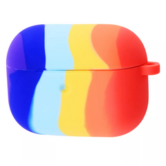 Чохол для Airpods PRO Rainbow Silicone Case Ultramarine/Red