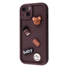 Чехол Pretty Things Case для iPhone 15 Brown Bear