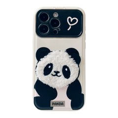 Чехол с закрытой камерой для iPhone 15 PRO Panda Biege