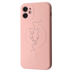 Чехол WAVE Minimal Art Case with MagSafe для iPhone 12 Pink Sand/Human купить