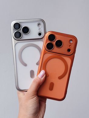 Чохол Titan Frame Matte PC MagSafe Case для iPhone 15 PRO Orange - ash-mobile.com.ua - фото 6