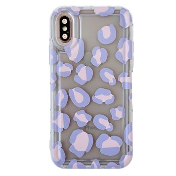 Чехол Purple Leopard Case для iPhone X | XS Transparent - ash-mobile.com.ua - фото 1