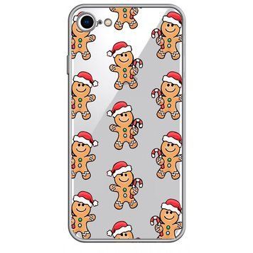 Чехол прозрачный Print NEW YEAR для iPhone 16e | 17e Сookie Red Hat - ash-mobile.com.ua - фото 1