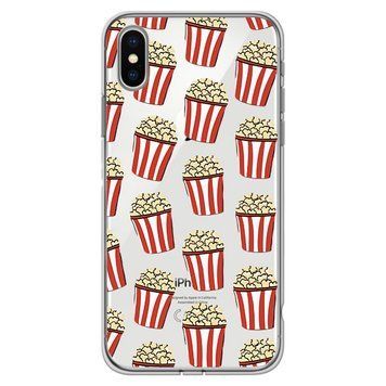 Чохол прозорий Print FOOD для iPhone XS MAX Popcorn - ash-mobile.com.ua - фото 1