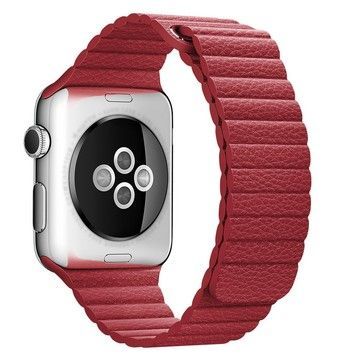 Кожаный ремешок Leather Loop Band для Apple Watch 38/40/41 mm Red купить