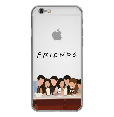Чехол прозрачный Print FRIENDS для iPhone 6 | 6s Cafe купить