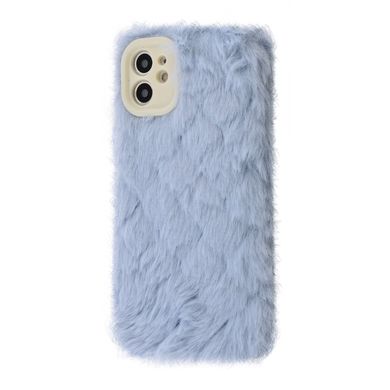 Чохол Fluffy Love Case для iPhone 12 Blue - ash-mobile.com.ua - фото 1