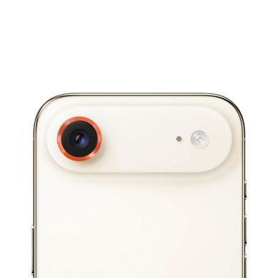 Защитное стекло Metal Classic на камеру для iPhone 17 Air Orange