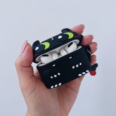 Чохол 3D для AirPods PRO Dragon Black - ash-mobile.com.ua - фото 2