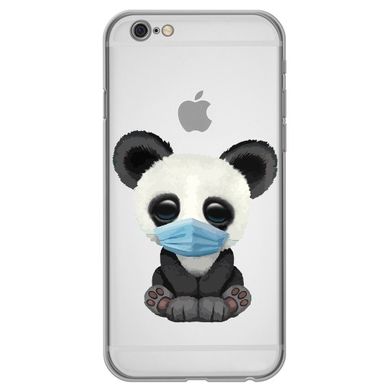 Чохол прозорий Print Animals для iPhone 6 Plus | 6s Plus Panda купити