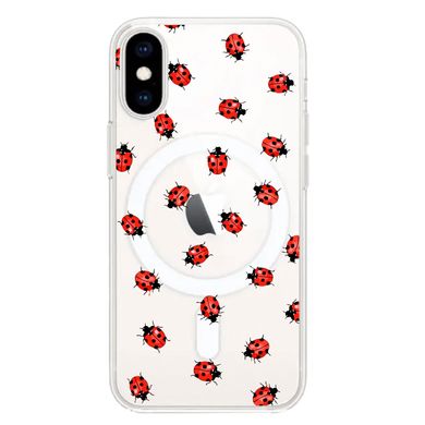 Чохол прозорий Print Happy Nice with MagSafe для iPhone XS MAX Lazybug - ash-mobile.com.ua - фото 1