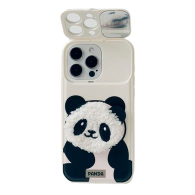 Чохол з закритою камерою для iPhone 15 PRO Panda Biege