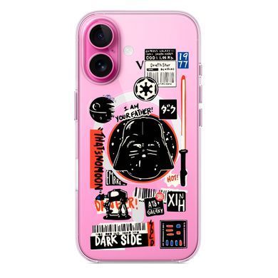 Чехол прозрачный Print STARWARS with MagSafe для iPhone 17 Dart Veider