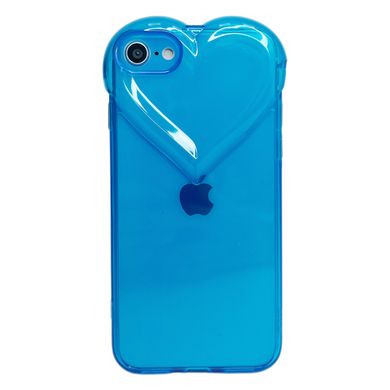 Чехол Transparent Love Case для iPhone 7 | 8 | SE 2 | SE 3 Blue купить