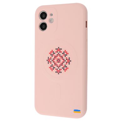 Чехол WAVE Ukraine Edition Case with MagSafe для iPhone 12 Vyshyvanka Pink Sand - ash-mobile.com.ua - фото 1