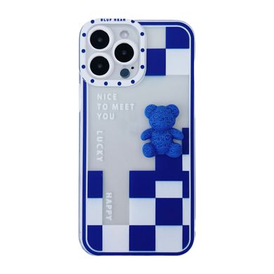 Чехол 3D Happy Case для iPhone 12 PRO Blue Bear купить
