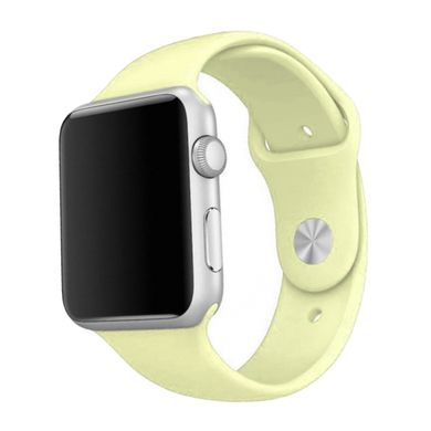 Ремінець Silicone Sport Band для Apple Watch 42mm | 44mm | 45mm | 49mm Yellow Mellow розмір S купити