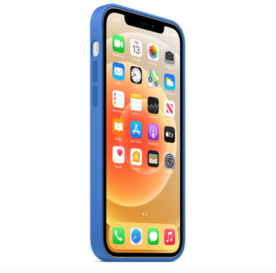 Чехол Silicone Case Full OEM для iPhone 12 | 12 PRO Capri Blue - ash-mobile.com.ua - фото 3