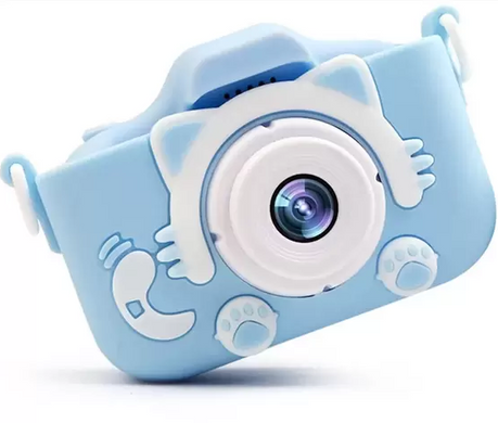 Дитячий фотоапарат Baby Photo Camera Cartoon Cat Blue купити