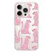 Чохол прозорий Print Meow with MagSafe для iPhone 15 PRO Leopard Pink - ash-mobile.com.ua - фото 1