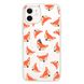 Чехол прозрачный Print Animals with MagSafe для iPhone 12 | 12 PRO Fox купить