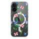 Чохол прозорий Print Butterfly with MagSafe для iPhone 17 Pink