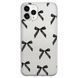Чехол прозрачный Print Mood swings для iPhone 11 PRO MAX Bow Black - ash-mobile.com.ua - фото 1