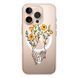 Чохол прозорий Print Leaves with MagSafe для iPhone 16e | 17e Hands Flower