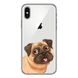 Чохол прозорий Print Dogs для iPhone XS MAX Dog купити