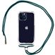 Чохол Crossbody Transparent на шнурку для iPhone 12 | 12 PRO Forest Green купити