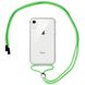 Чохол Crossbody Transparent на шнурку для iPhone XR Lime Green купити