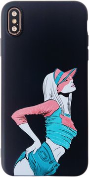 Чехол WAVE Fancy Case для iPhone XS MAX Girl Black - ash-mobile.com.ua - фото 1