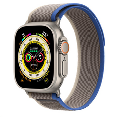 Ремешок Trail Loop с липучкой для Apple Watch 42mm | 44mm | 45mm | 49mm Blue/Gray