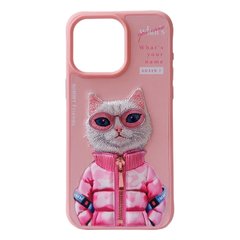 Чохол Nimmy Case AnimalZip для iPhone 14 PRO Cat Pink