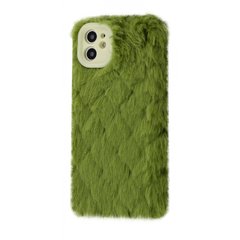 Чехол Fluffy Love Case для iPhone 12 Green купить