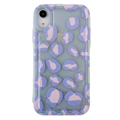 Чехол Purple Leopard Case для iPhone XR Transparent купить
