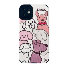 Чехол Ribbed Case для iPhone 12 Mini Dogs купить