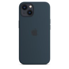 Чехол Silicone Case Full OEM+MagSafe для iPhone 13 Abyss Blue