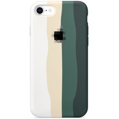 Чохол Rainbow Case для iPhone 7 | 8 | SE 2 | SE 3 White/Pine Green купити