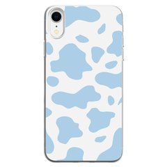 Чохол прозорий Print Animal Blue для iPhone XR Cow купити