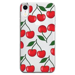 Чехол прозрачный Print Cherry Land для iPhone XR Big Cherry купить