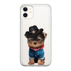 Чохол прозорий Print Dogs для iPhone 11 York Gentleman купити