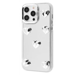 Чохол Mirror Shine Case для iPhone 15 PRO Hearts