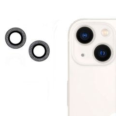 Защитное стекло на камеру Diamonds Lens для iPhone 14 | 14 Plus Black