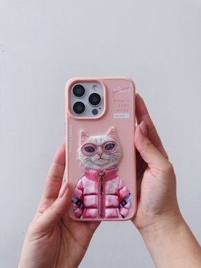 Чехол Nimmy Case Rich Pets для iPhone 14 PRO Cat Pink - ash-mobile.com.ua - фото 2