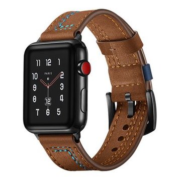 Ремінець Leather 7-Design для Apple Watch 38mm | 40mm | 41mm Brown - ash-mobile.com.ua - фото 1