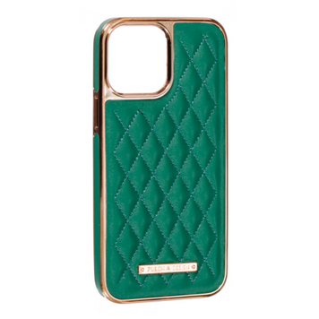 Чохол PULOKA Design Leather Case для iPhone 12 | 12 PRO Green - ash-mobile.com.ua - фото 1