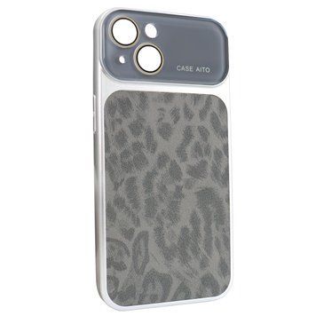 Чохол AITO PU-Leather Leopard Case для iPhone 15 Black - ash-mobile.com.ua - фото 1