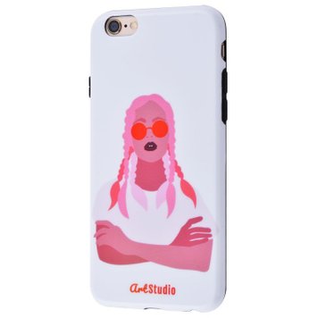 Чехол ArtStudio Case Power Series для iPhone 6 | 6s Glasses Girl White - ash-mobile.com.ua - фото 1