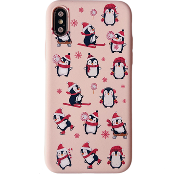 Чохол WAVE Fancy Case для iPhone X | XS Penguin Pink Sand - ash-mobile.com.ua - фото 1